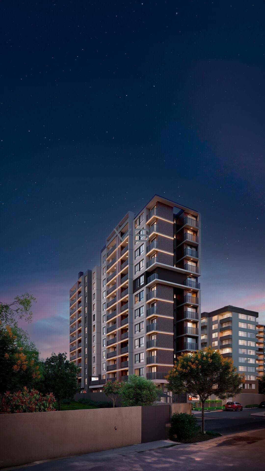 Apartamento padrão com 2 quartos sendo 1 suíte, 54m² privativos, 1 vaga de garagem, no Novo Mundo, Curitiba - PR.