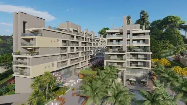 Apartamento studio com 1 quarto, 38m² privativos, sacada, no Barigui, Curitiba - PR.