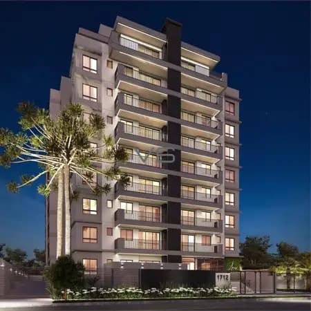 Apartamento padrão com 71m² privativos, 3 quartos, 2 vagas garagem, no Juvevê, Curitiba - PR.