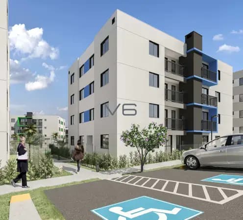 Apartamento Padrão com 1 quarto, com vaga de garagem, com sacada, 32,98m² privativos, em uma ótima localização no Tarumã, Curitiba - PR.