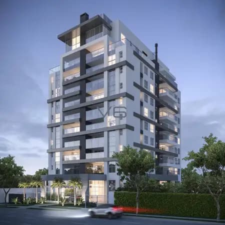 Apartamento padrão com 3 suítes, 141m² privativos, sacada gourmet, no Champagnat, Curitiba - PR.