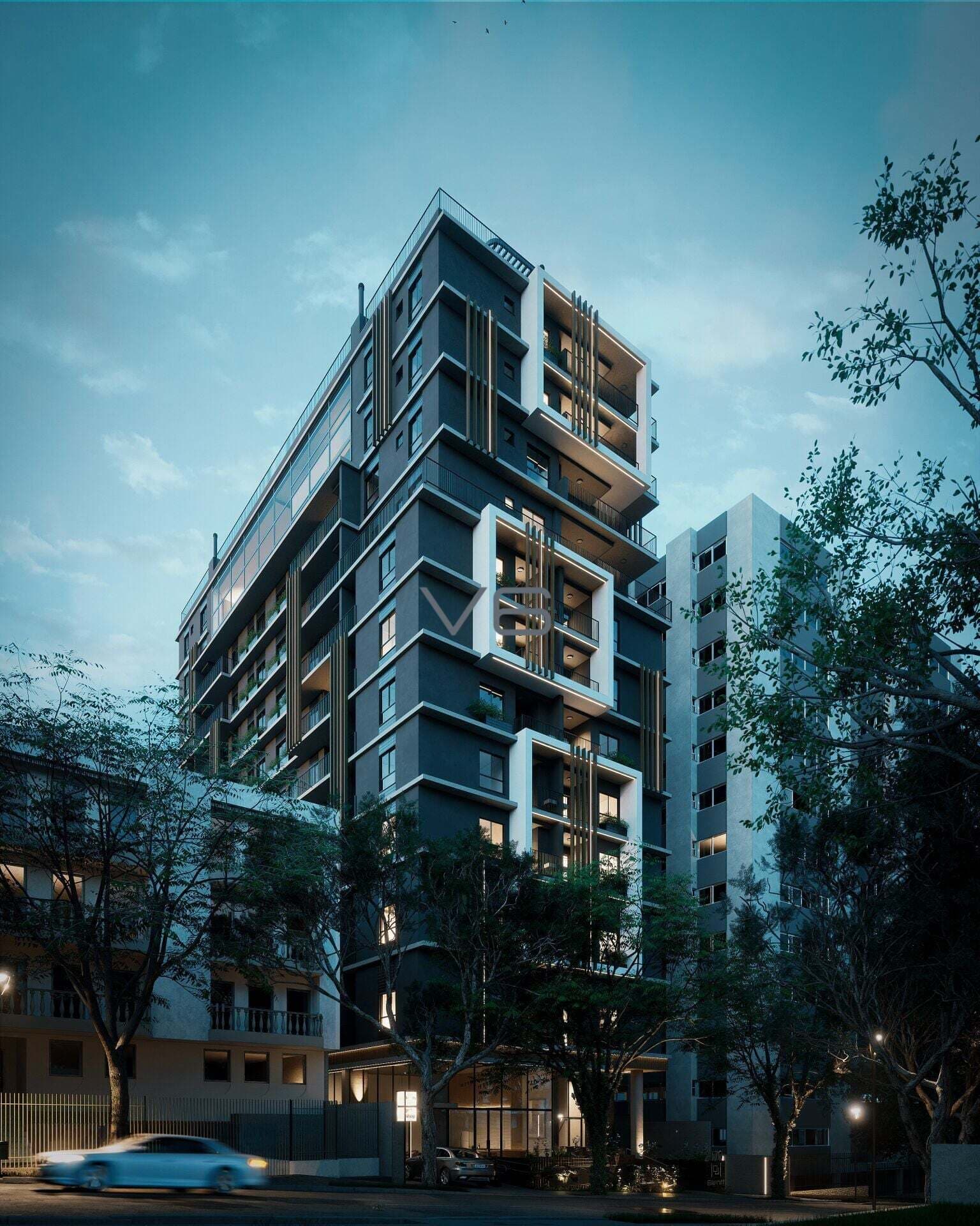 Apartamento garden com 2 quartos, 101m² privativos, no Água Verde, Curitiba - PR.