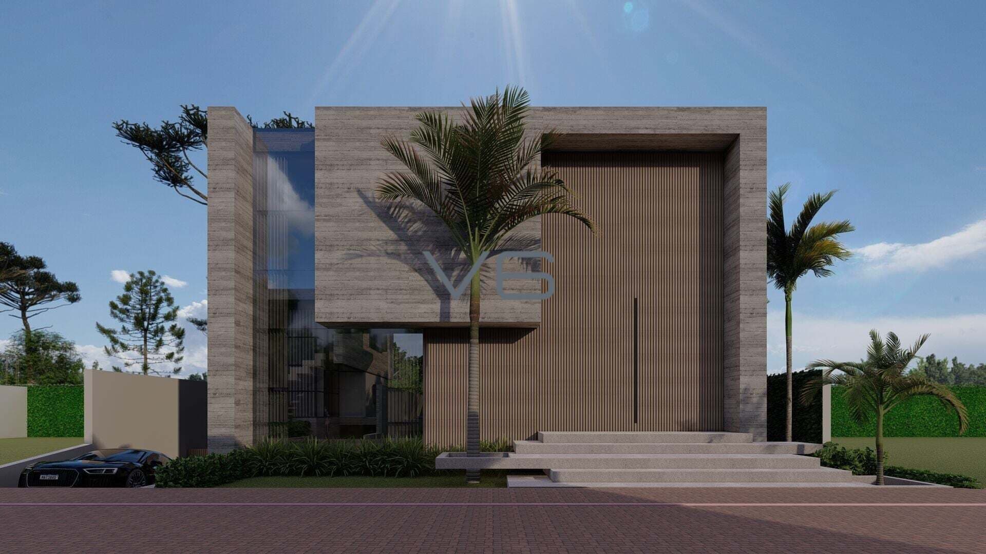 Casa alto padrão com 500 m² privativos, 4 suítes, piscina, 4 vagas de garagem, no Batel, Curitiba - PR.
