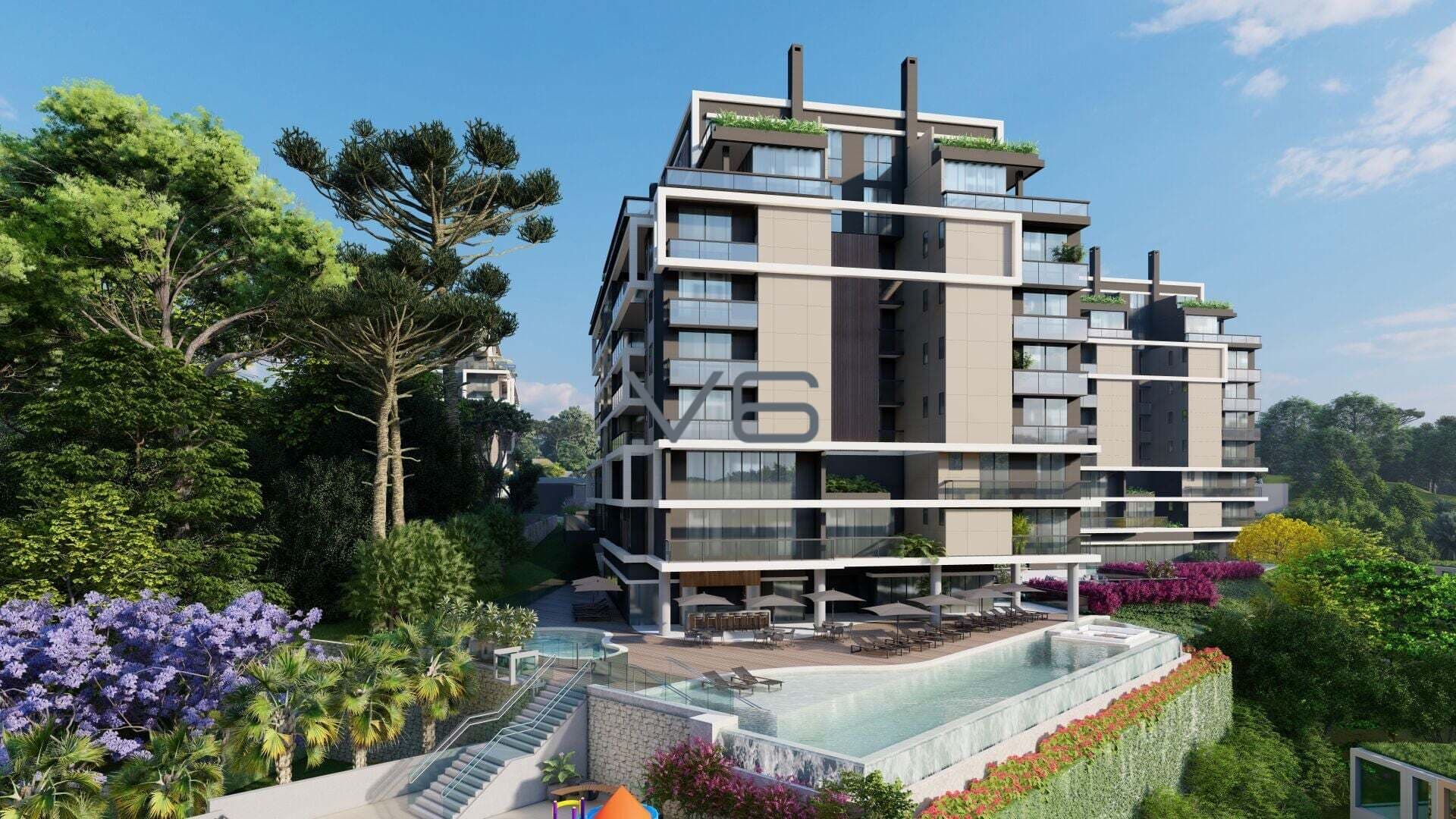 Apartamento alto padrão com 4 quarto com suíte, 184m² privativos, sacada, gourmet, no Barigui, Curitiba - PR.