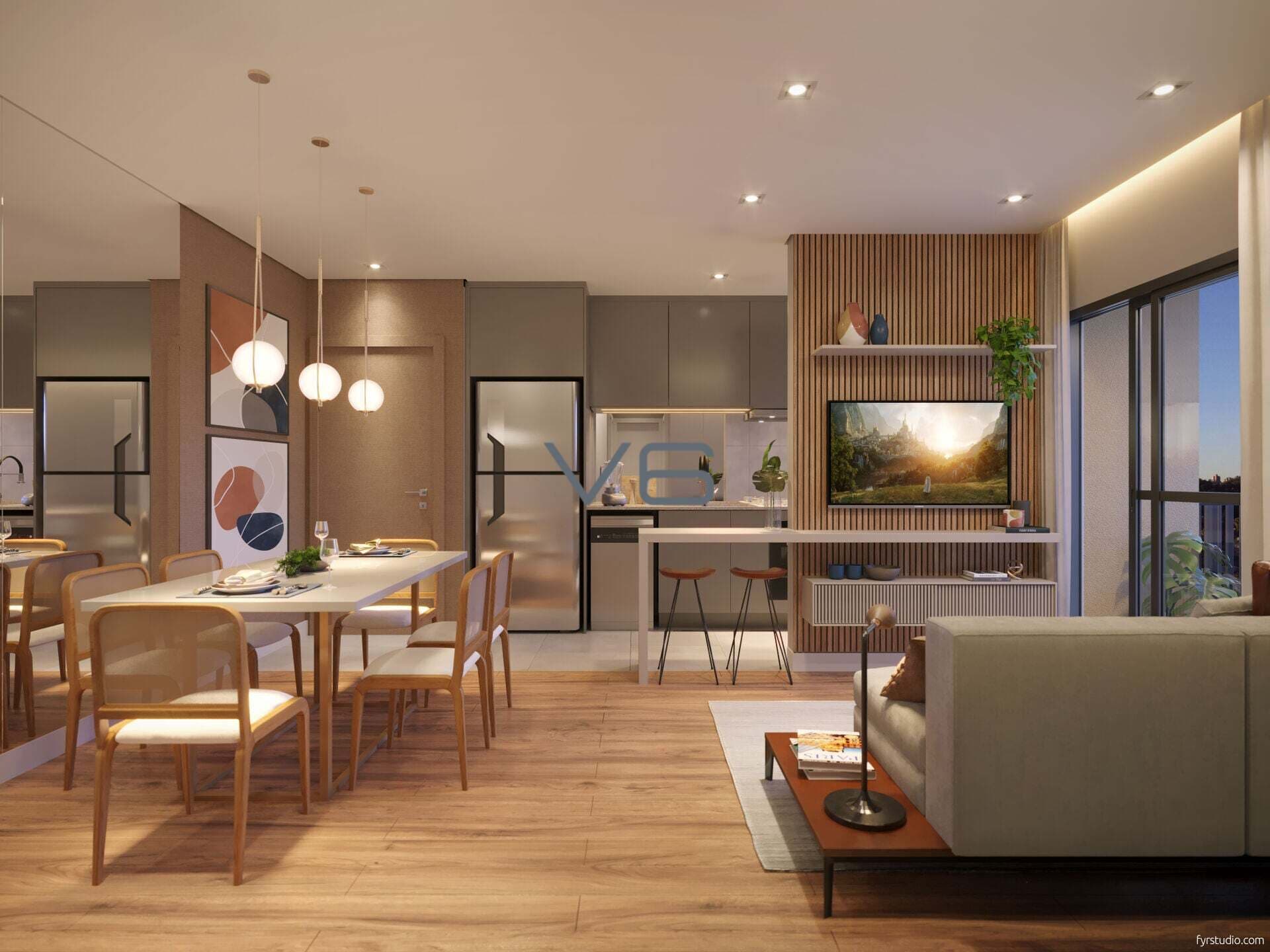 Apartamento padrão com 3 quartos, 63m² privativos. 1 vaga de garagem, no Hauer, Curitiba - PR.