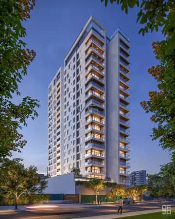 Apartamento Alto Padrão, com 3 quartos, 118 m² privativos, 2 vagas de garagem, no Portão, Curitiba - PR.