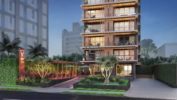 Apartamento padrão com 34m² privativos, churrasqueira á carvão, no Bigorrilho, Curitiba - PR.