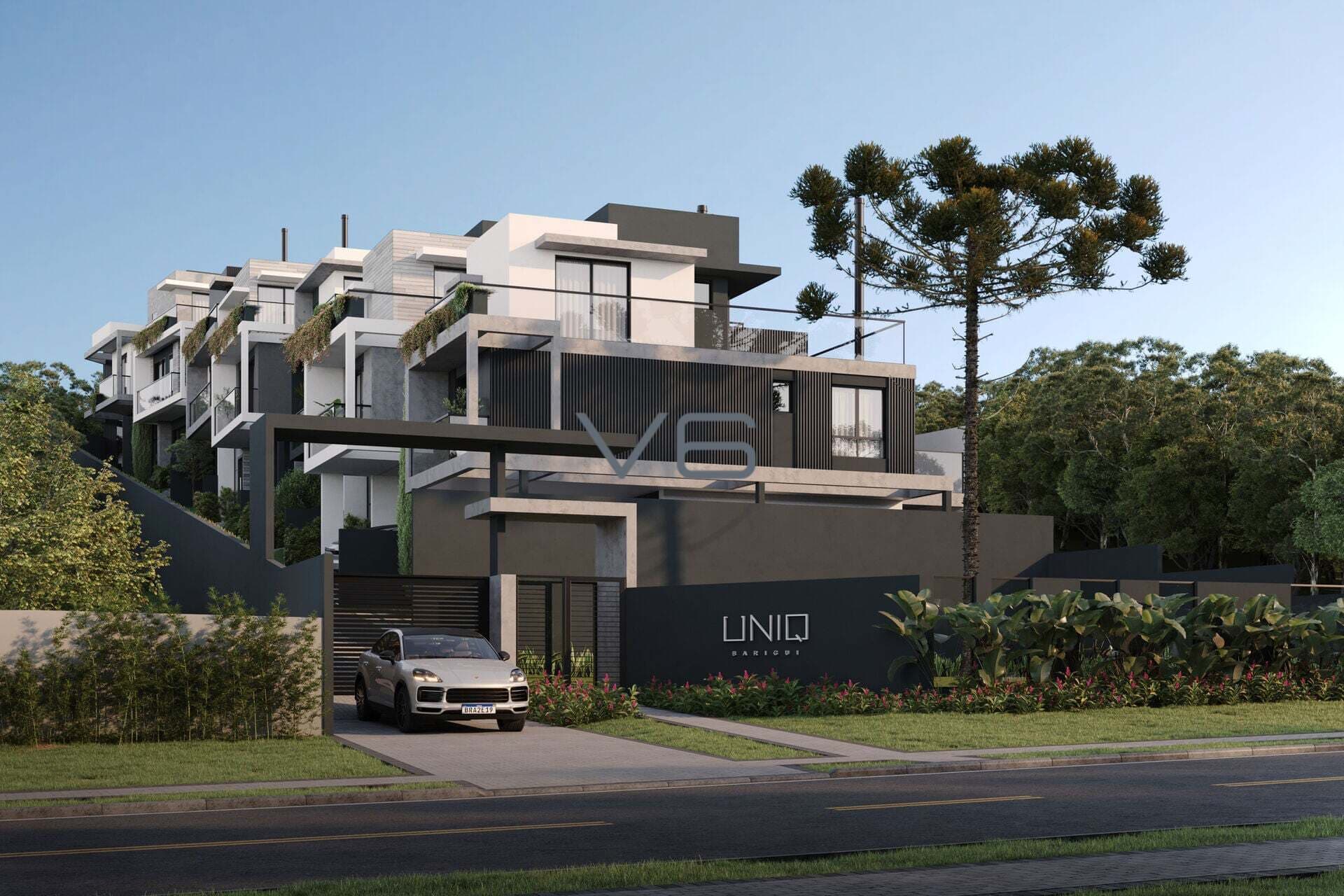 Casa Alto Padrão em Condomínio com 3 Quartos, 2 Suítes, 2 Vagas de Garagem, 191,34m² Privativos, em Santa Felicidade, Curitiba- PR.