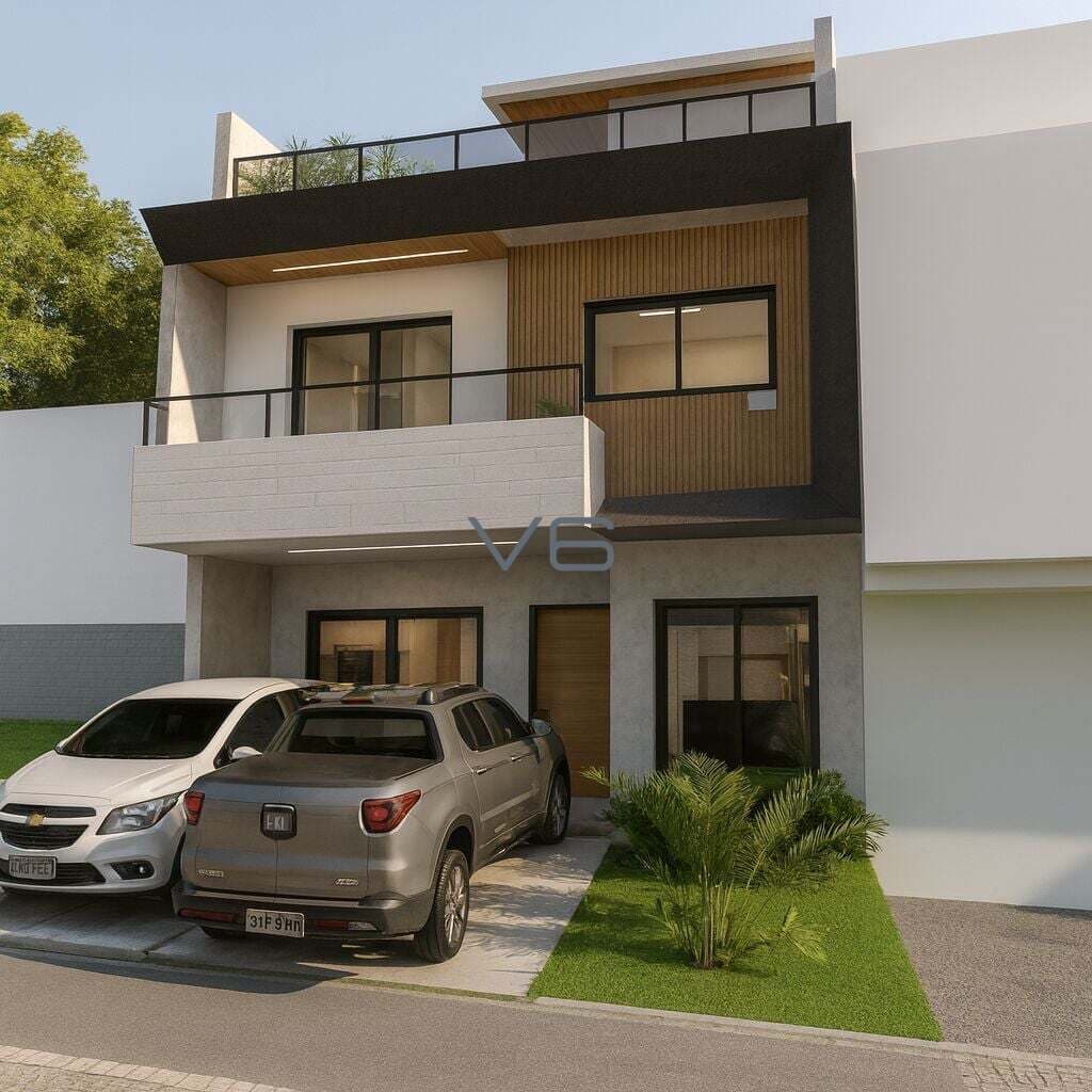 Casa Triplex em condomínio com 135m² privativos, 2 quartos, 2 vagas de garagem, no Barreirinha, Curitiba - PR.