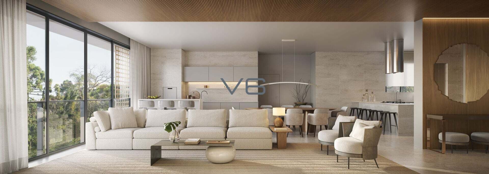 Apartamento Alto Padrão com 3 suítes, 191,13² privativos, no Mercês, Curitiba - PR.