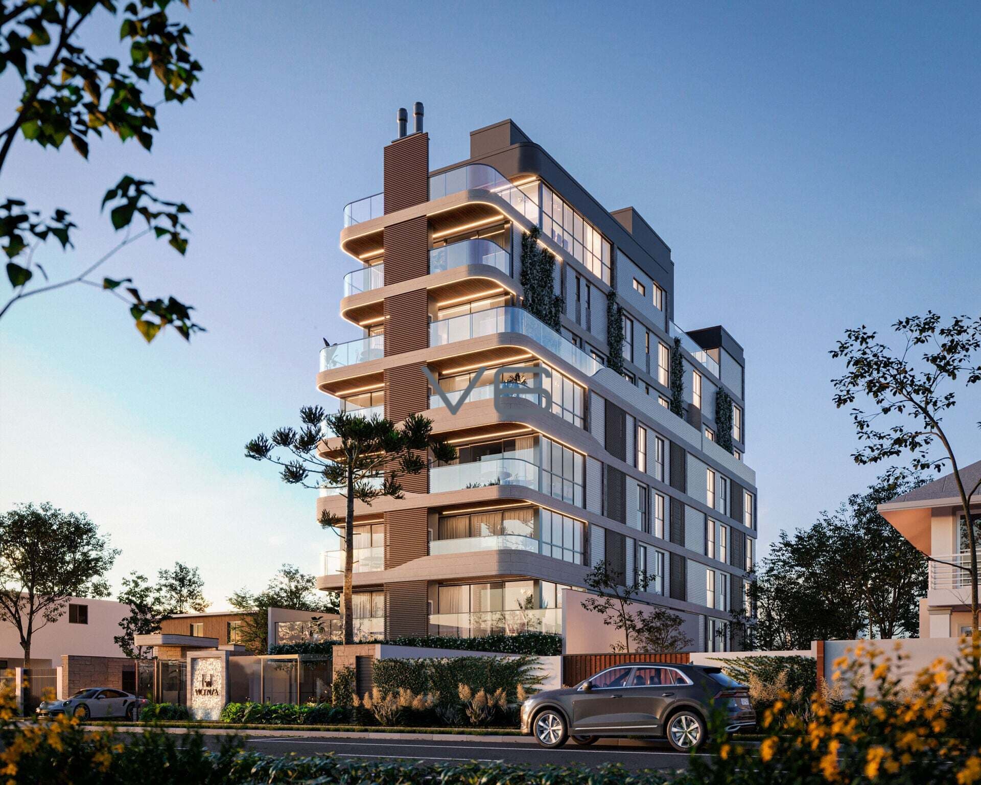Apartamento Alto Padrão com 2 quartos, 102m² privativos, 2 vagas de garagem, no Água Verde, Curitiba - PR.