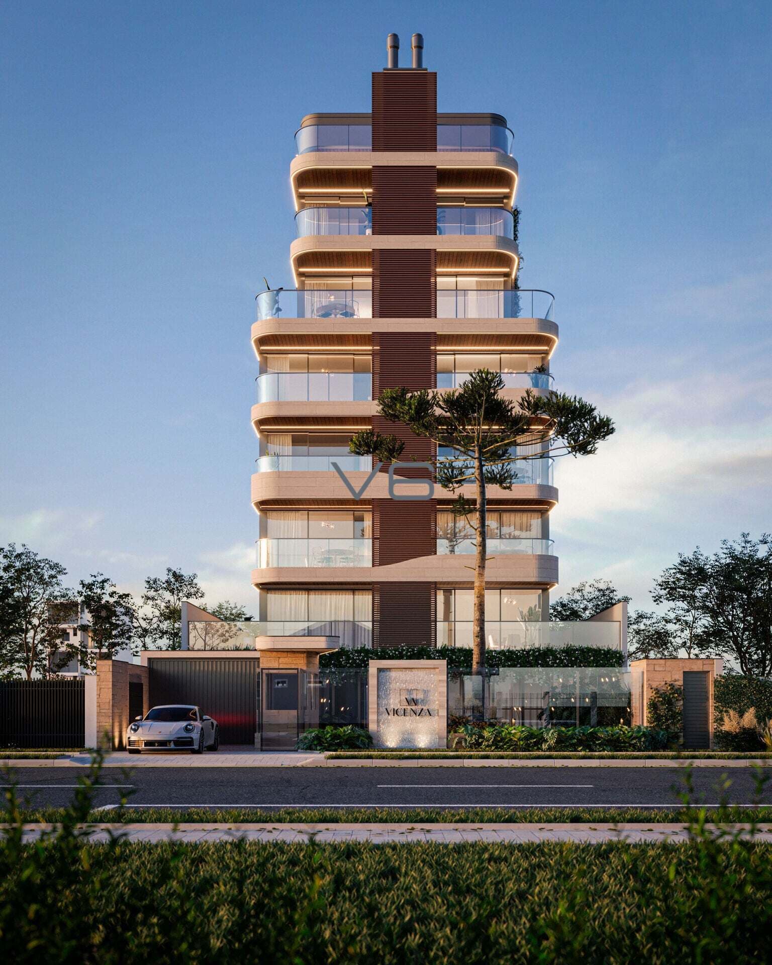 Cobertura Duplex com 4 suítes, 252m² privativos, 4 vagas de garagem, no Água Verde, Curitiba - PR.