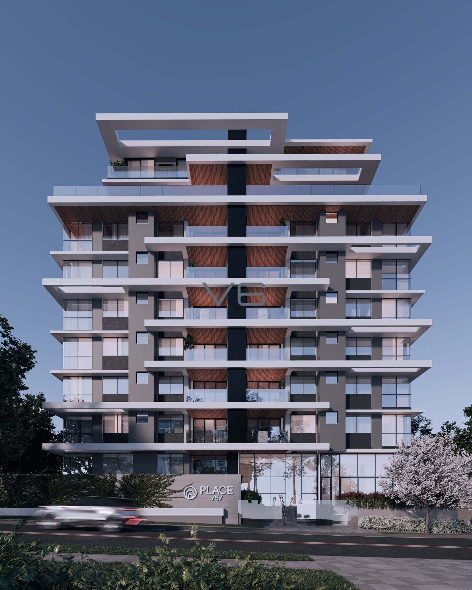 Apartamento alto padrão com 3 suítes, 131m² privativos, varanda, 2 vagas de garagem, no Água Verde, Curitiba - PR.