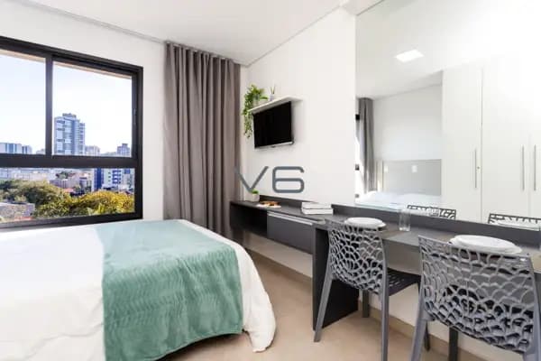 Apartamento Studio com 17,48m² privativos, no Água Verde, Curitiba - PR.