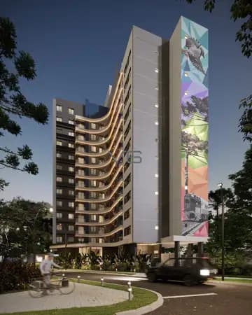 Apartamento padrão com 2 quartos, 59m² privativos, 1 vaga de garagem, no Centro, Pinhais - PR.