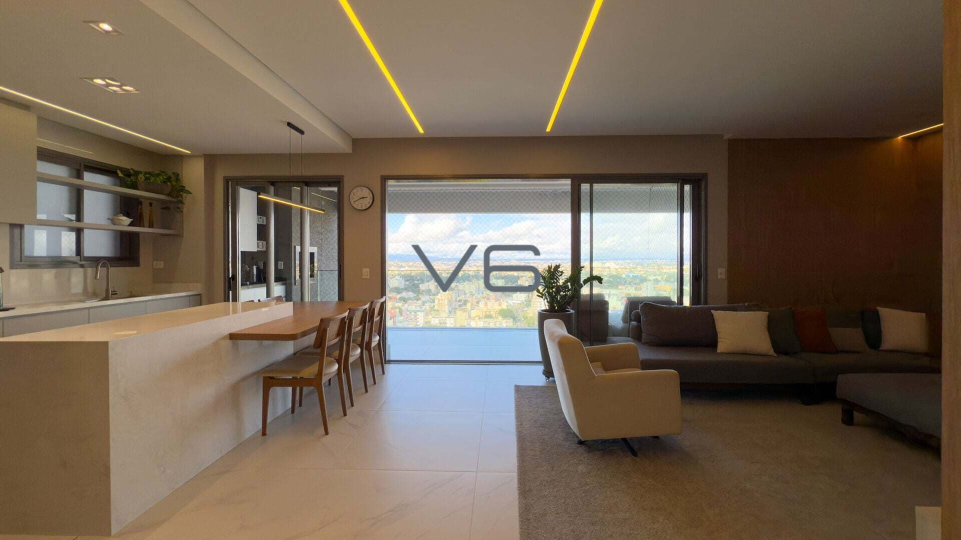 Apartamento Alto Padrão com 155,4 m² privativos, 3 suítes, 3 vagas de garagem, no Agua verde, Curitiba-PR