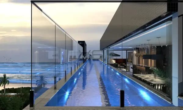 Apartamento Cobertura Duplex com 4 suítes, 369m² privativos, área externa com piscina e churrasqueira, Itajai - SC