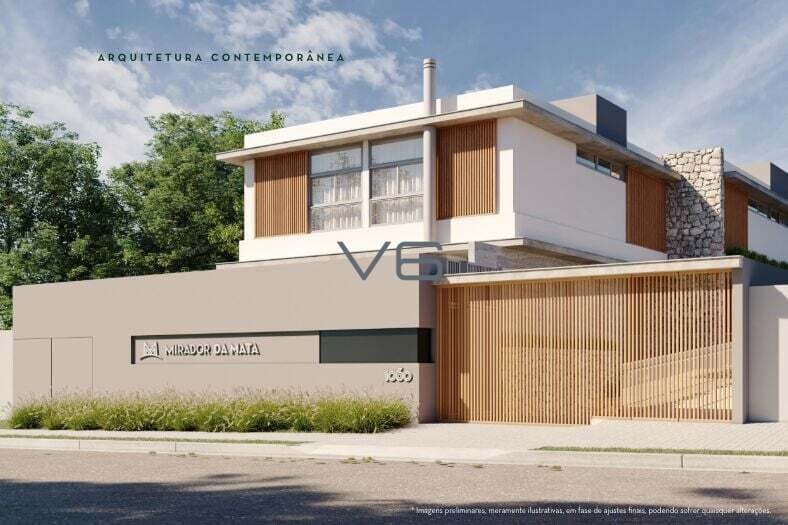 Casa em Condomínio, com 3 quartos, 212 m² privativos, 2 vagas de garagem, no Cascatinha, Curitiba - PR.