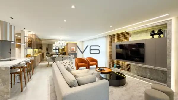 Apartamento Alto Padrão com 4 quartos, 4 vagas de garagem, 200m² privativos, no Água Verde, Curitiba - PR.