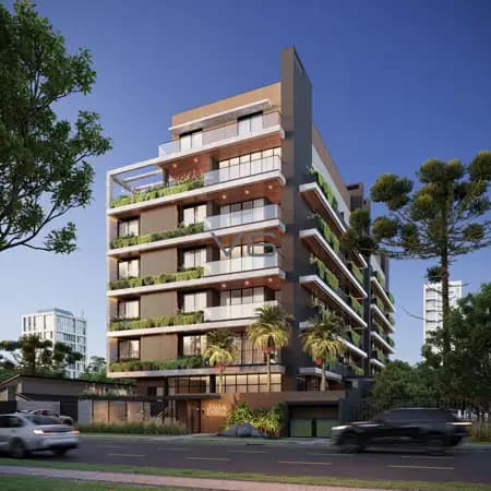 Garden com 3 suítes, 137m² privativos, 3 vagas de garagem, no Cabral, Curitiba - PR.