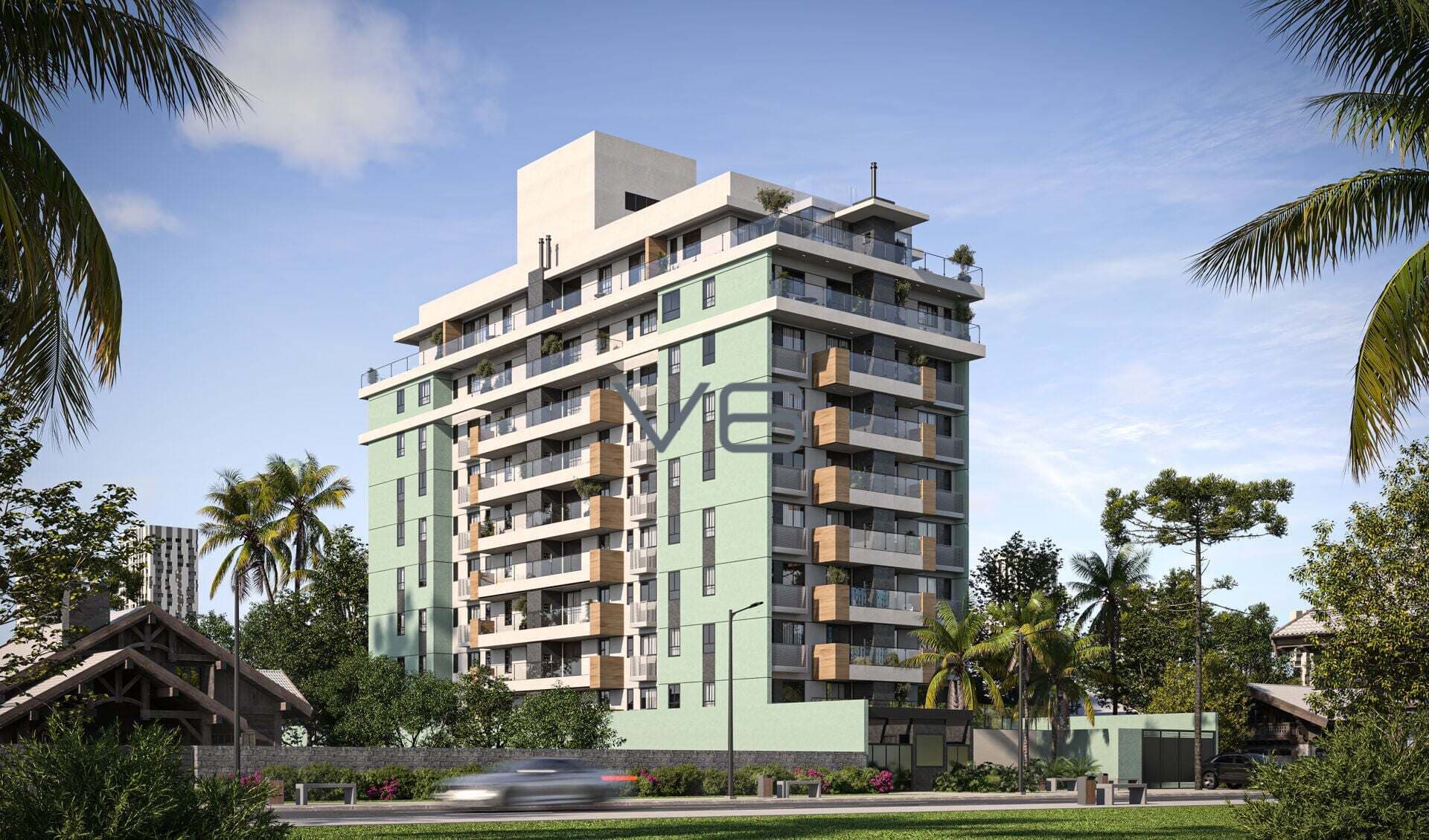 Apartamento Garden - 2 Quartos - 1 Vaga de garagem - 59,82m² privativos - no bairro Alto da Glória, Curitiba - PR.