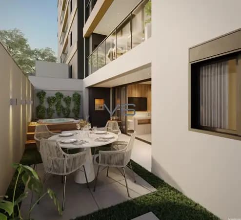 Garden com 157m² privativos, 2 quartos, no Portão, Curitiba-PR.