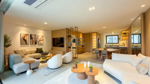 Apartamento Alto Padrão com 3 suítes, 4 vagas de garagem, 176m² privativos, no Batel, Curitiba - PR.