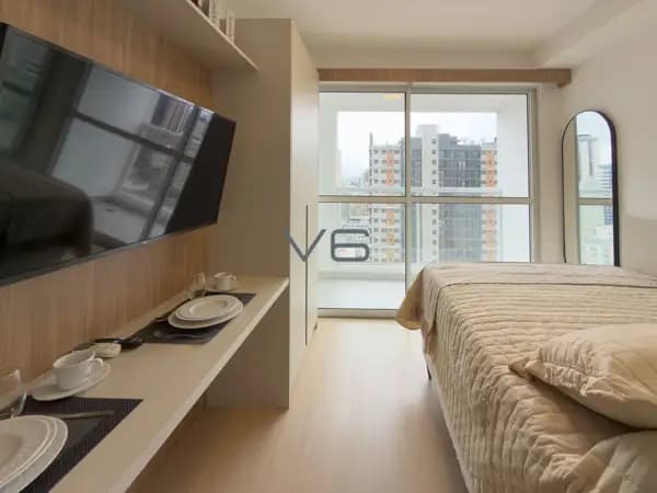 Apartamento Studio com 19,75m² privativos, no Centro, Curitiba - PR.