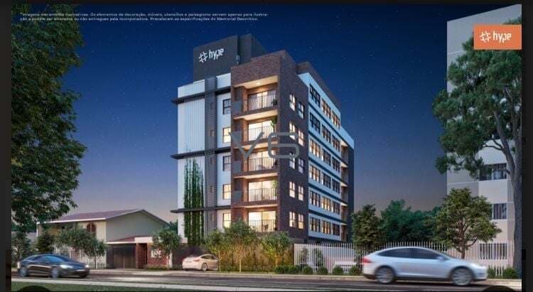 Apartamento tipo studio com 28m² privativos, 1 quarto, no Água Verde, Curitiba - PR.
