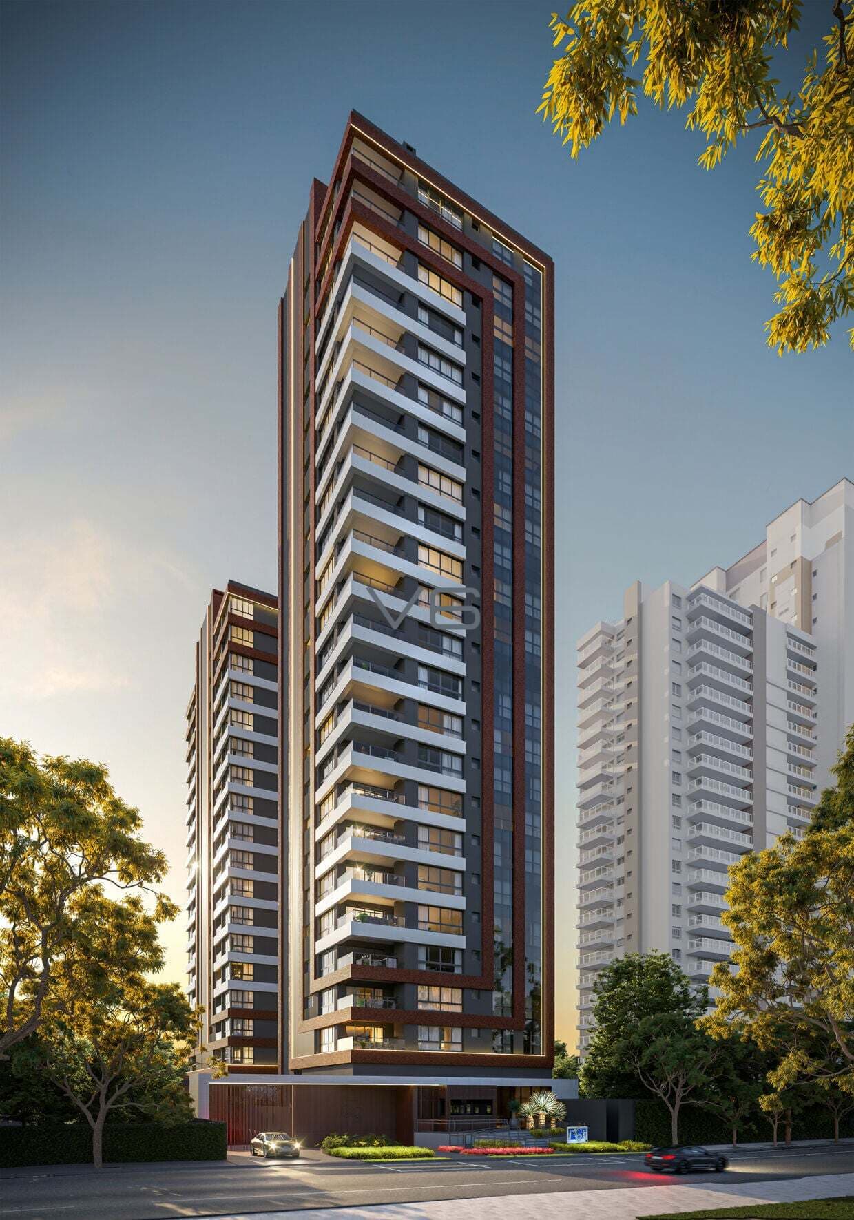 Apartamento Alto Padrão, com 3 suítes,162,14 m² privativos, no Água Verde, Curitiba - PR.