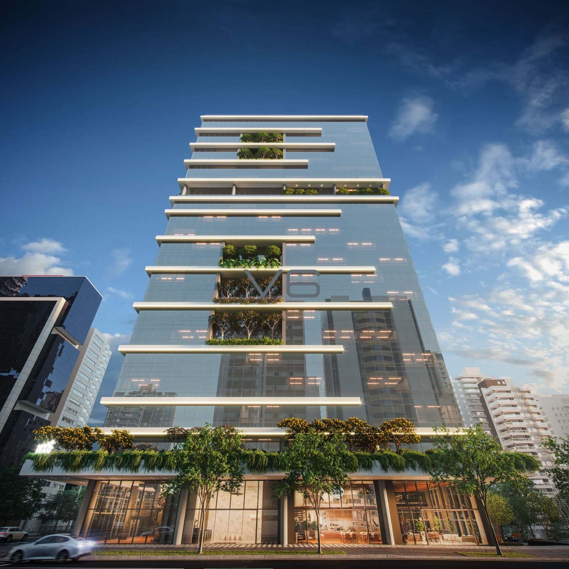 Apartamento padrão com 1 quarto, 48m² privativos, 1 vaga de garagem, no Cabral, Curitiba - PR.