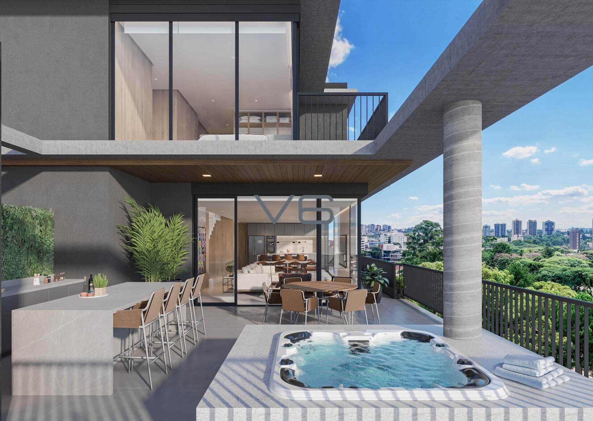 Apartamento Alto Padrão com 141 m² privativos, 3 suítes, 2 vagas de garagem, no Juvevê, Curitiba - PR.