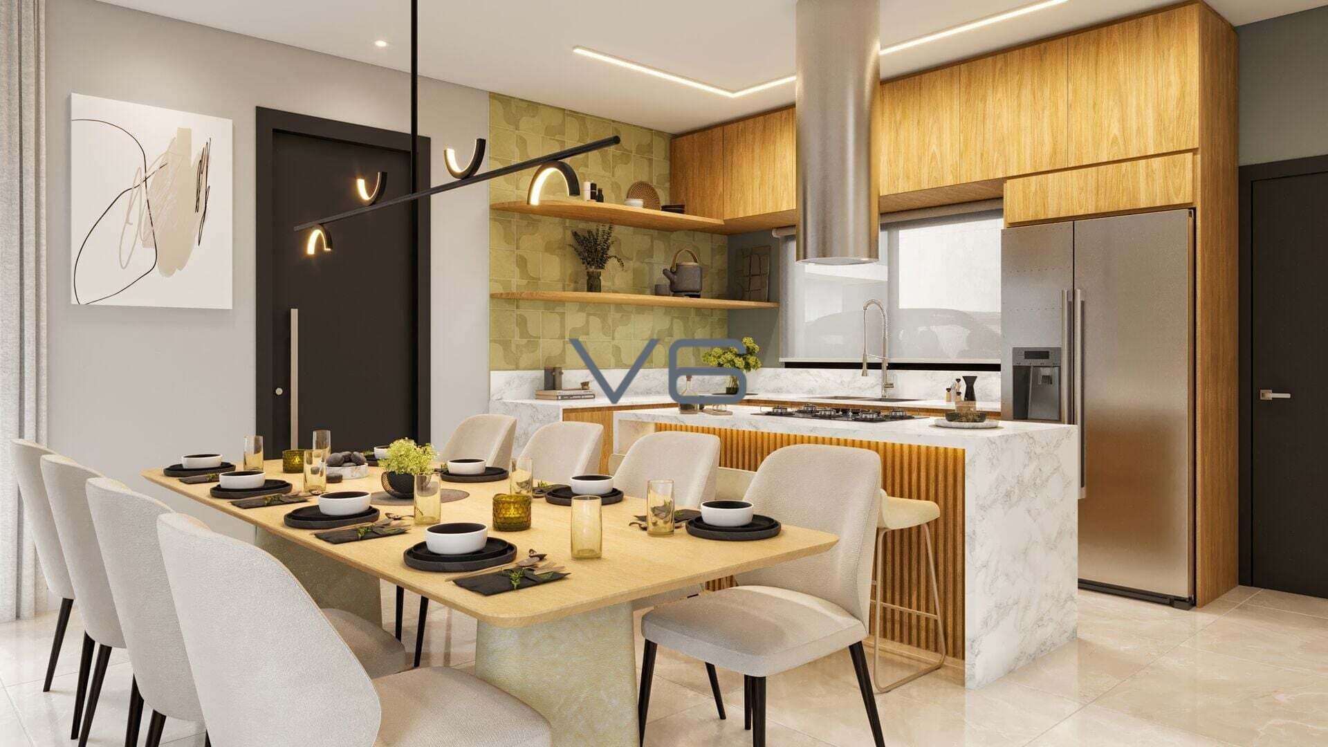 Casa Alto Padrão com 3 suítes, 257m² privativos, no Campina do Siqueira, Curitiba - PR.
