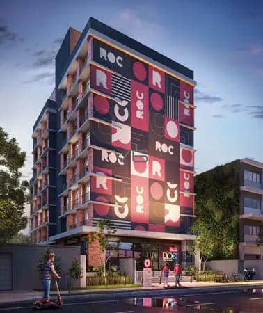 Apartamento Studio com 1 Quarto, 1 Suíte, 19,25m² privativos, no Rebouças, Curitiba-PR.