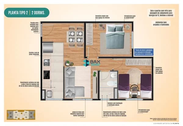 Apartamento em Jardim das Paineiras I, São José dos Campos/SP