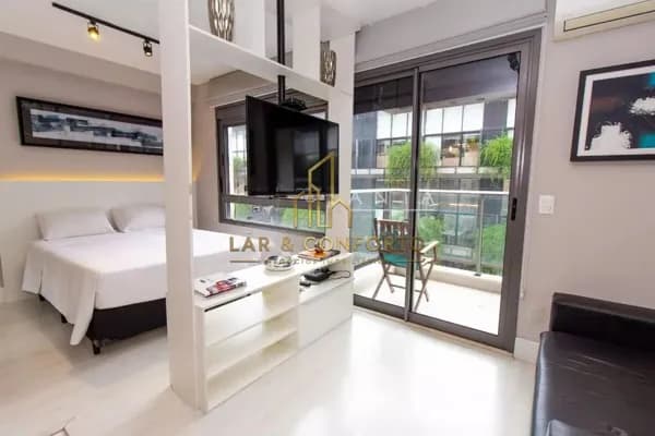 Apartamento para alugar com 34m², 1 quarto e 1 vaga.