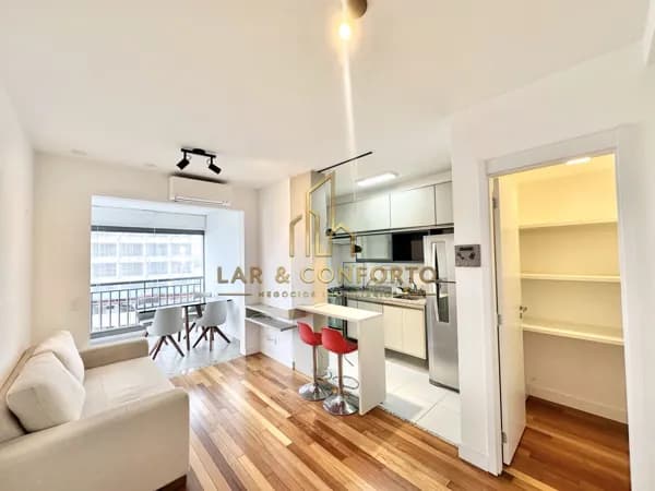 Apartamento para locação com 50m a poucos passos do metrô Vila Madalena, São Paulo/SP