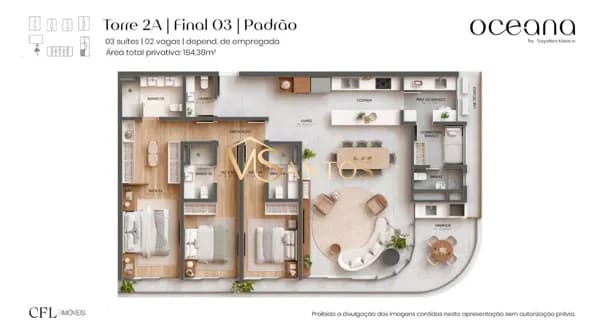 Apartamento com 3 dormitórios à venda, 183 m² por R$ 8.241.750 - Jurerê - Florianópolis/SC