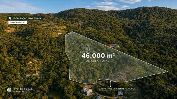 Terreno 46.578m² à venda em Garopaba/SC Macacu com vista para mar, lagoa e dunas