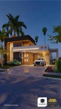 Casa térrea à venda no Terras Alpha com 3 quartos, piscina e área gourmet em Caruaru