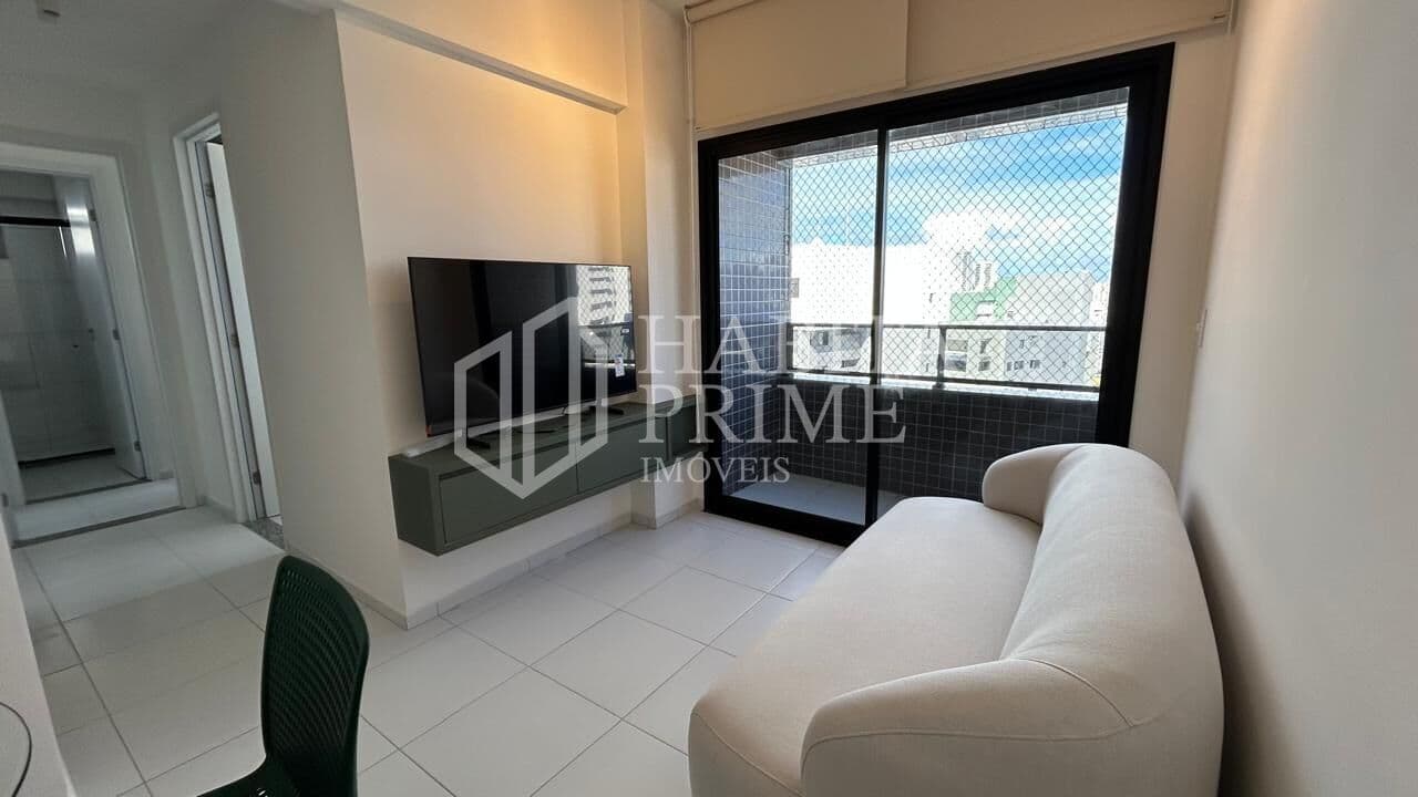 Apartamento mobiliado para locação no Flow Boa Viagem com 2 quartos e lazer completo em Recife