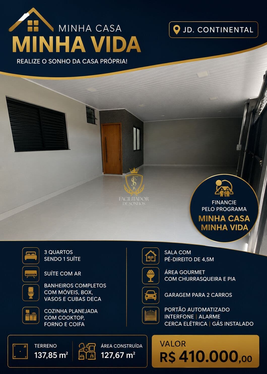 🏡 OPORTUNIDADE IMPERDÍVEL — CASA COMPLETA NO JD. CONTINENTAL!