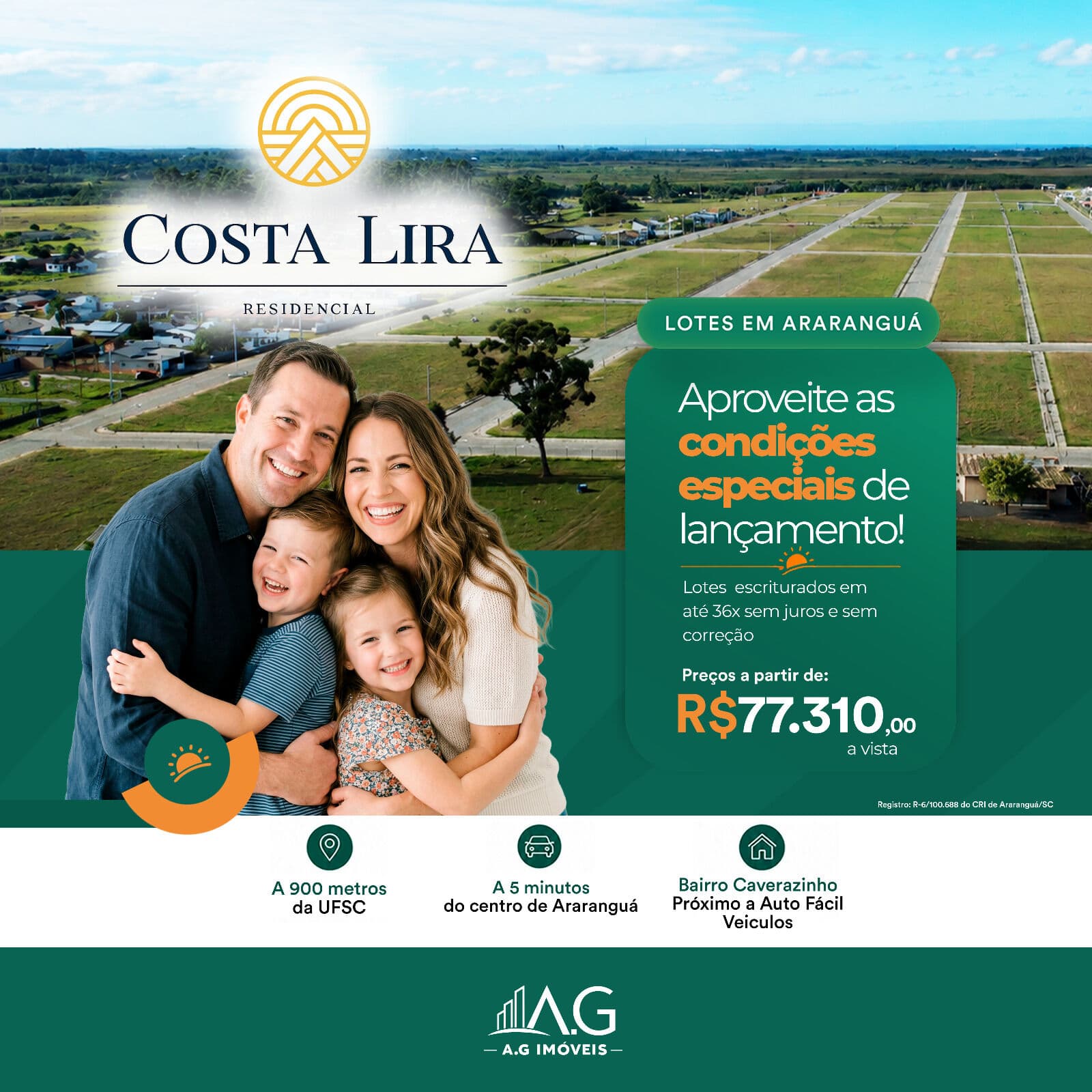 Lote/Terreno em Araranguá - Caverazinho