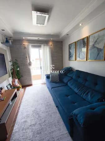 Apartamento à venda com 94 m², 3 quartos, sacada e 2 vagas, Vila Gerty, São Caetano do Sul.