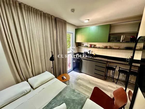 Studio à venda 22 m², 1 quarto, varanda na Bela Vista, São Paulo.