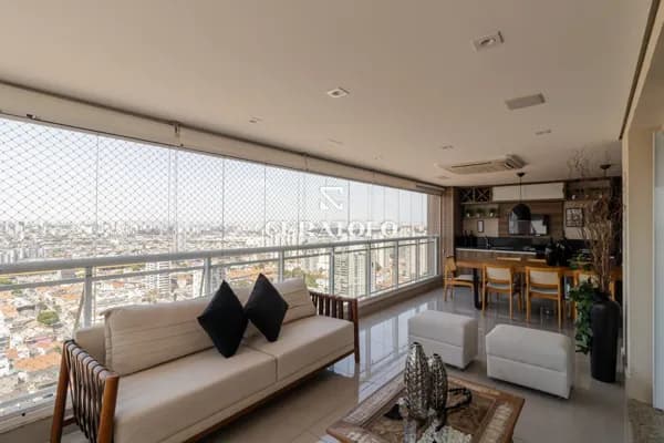 Apartamento alto padrão à venda com 237 m², 4 suítes, varanda gourmet e 3 vagas no Ipiranga, São Paulo.