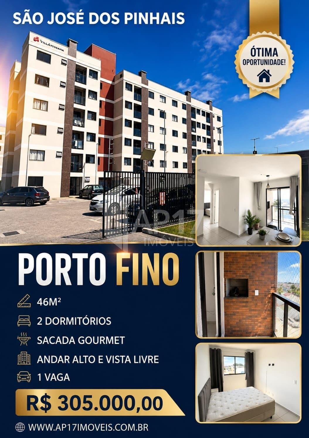 Apartamento em São José dos Pinhais - Parque Da Fonte