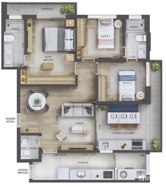 Apartamento em São Paulo - Perdizes