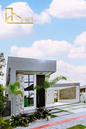 Casa Alto Padrão, em Condomínio, com 3 Quartos (1 Suíte c/ Closet), Piscina, Churrasqueira, em Maricá