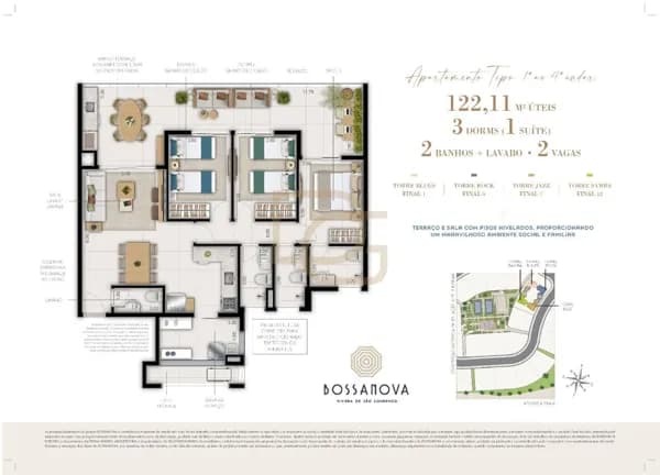 Apartamento Novo com Lazer Completo e a Poucos Passos da Praia
